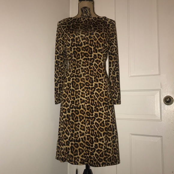 venus leopard print dress